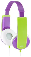 Наушники JVC KIDS проводные детские (HA-KD5-V-EF) Фиолетовые/зеленые купить в Барнауле