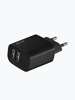 СЗУ Deppa 2xUSB-А, 2,4А, чёрный купить в Барнауле
