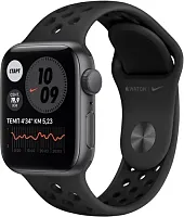 Apple Watch Series SE GPS 40mm Case Space Grey Aluminium Nike Sport Band Black купить в Барнауле