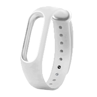 Ремешок Xiaomi для Mi Band 2 силиконовый (белый) BoraSCO купить в Барнауле
