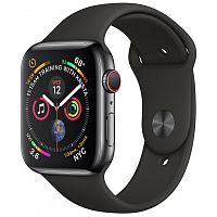 Apple Watch Series 4 40mm Case Space Grey Aluminium Sport Band Black купить в Барнауле