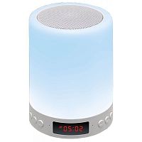 Колонка Ginzzu GM-893W (5W/ LCD/ RGB/ TF/ AUX/ FM/ часы/ будильник) купить в Барнауле