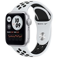 Apple Watch Series SE 44mm Case Silver Aluminium Nike Sport Band Platinum купить в Барнауле