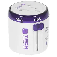 Адаптер-переходник универсальный Travel Blue Sliding Adaptor белый/ фиолетовый купить в Барнауле