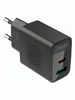 СЗУ Deppa USB-C + USB A, PD 3.0, QC 4.0, 33W, GaN, чёрный купить в Барнауле