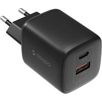 СЗУ Deppa USB-C + USB A, PD 3.0, QC 4.0, 45W, чёрный купить в Барнауле