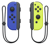 Два контроллера Joy-Con (синий/неоновый желтый)  купить в Барнауле