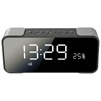 Колонка Ginzzu GM-884B (2x5W/ LCD/ TF/ AUX/ FM/ часы/ 2 будильника) купить в Барнауле